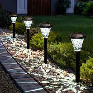 Lámpara Solar LED de Gran Capacidad, IP65 Impermeable, Decoración de Jardín para Exteriores, Batería AAA, Luz Cálida Regulable de 3500K - Product Image 1