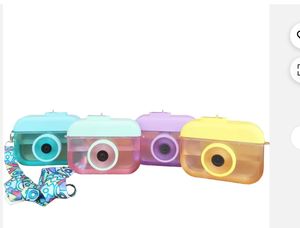 ขวดน้ำพลาสติกพกพาสำหรับเด็ก รูปทรงกล้องถ่ายรูป ขายส่ง - Product Image 1