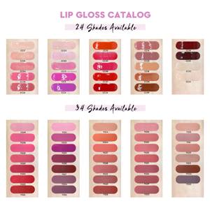 Cosmetici personalizzati specchio lucidalabbra in velluto rossetto opaco colore trucco No Logo bellezza vegana - Product Image 2