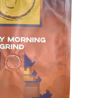 Sacs à café en aluminium recyclables imprimés sur mesure avec valve 1kg sac à fond plat carré en plastique de 12 oz