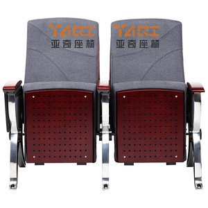 เก้าอี้โรงหนังยี่ห้อ Yaqi สีเทาเข้ม รุ่น YA-L802 แบบเรียงแถวพร้อมที่วางแขน เฟอร์นิเจอร์สำหรับหอประชุม - Product Image 3