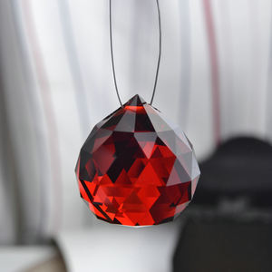 Bolas De Cristal Vermelho Fung Shui Janela Sun Catchers Prismas MH-12692 - Product Image 6
