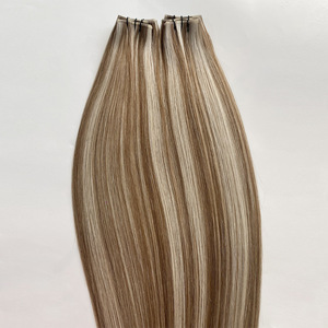 Prix direct usine, vente en gros pour extensions de cheveux russes, machine à double trame, double épaisseur, couleur piano populaire # 8/613 - Product Image 2