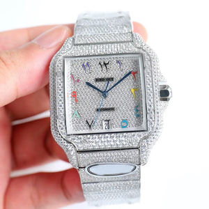 Reloj Mecánico de Lujo con Diamantes Moissanite, Estilo Hip Hop para Hombre - Product Image 5