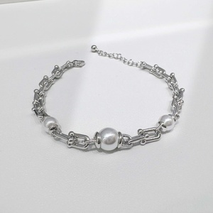 wholesale plata 925 silver Luxury Gold Plated Chain <b>Bracelet</b> chunky Geometric Everyday Wear <b>shell</b> tennis <b>bracelets</b> for girls - Product Image 3