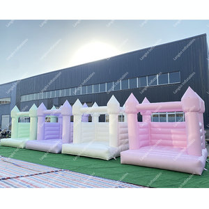 Château gonflable commercial blanc pastel, <span class=keywords><strong>mini</strong></span> trampoline, château gonflable pour location - Product Image 6
