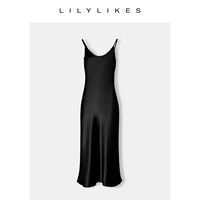 Robe décontractée pour femme Big Heroine, sans bretelles, en acétate uni, avec fines bretelles spaghetti, coupe asymétrique brillante, amincissante, idéale pour l'été, haut de gamme