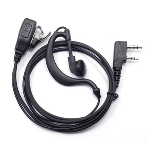 Auricular Universal para Walkie Talkie, Tipo K y Tipo M, Intercomunicador de Mano, <span class=keywords><strong>Cable</strong></span> para Auricular BF-888S K5 UV5R, Cableado Individual de 10 km - Product Image 4