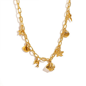 สร้อยคอจี้แฟชั่นสไตล์ฮาวายสำหรับผู้หญิงทำจากสเตนเลส316L เครื่องประดับ14K 18K - Product Image 5