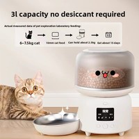 Distributeur automatique intelligent en acier inoxydable pour animaux de compagnie avec contrôle WiFi, minuterie et alimentation quantitative pour chats et chiens
