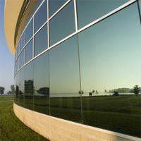 Mur rideau unitisé en aluminium à double verre à cadre visible ou dissimulé pour le projet
