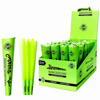 Boîte de présentation personnalisée en papier pré-imprimé de qualité alimentaire biologique, lot de 3 par conteneur, pour cornets de crème glacée et emballage de cigarettes à rouler