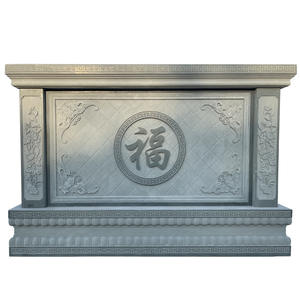 Mur d'ombre en pierre sculptée sur mesure, sculpture en relief artisanale, écran décoratif mural pour entrée de villa, pierre naturelle - Product Image 5