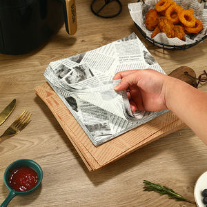 Wholesale Customized Greaseproof Food Grade Sandwich <b>Wrap</b> Virgin <b>Wax</b> Coated Patty Parchment Wrapping Paper for Mexico Hamburger - Product Image 4