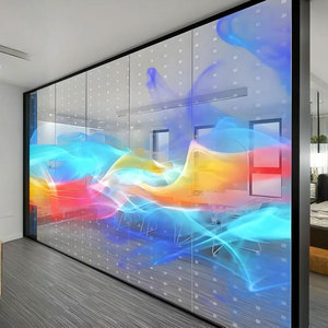 Self-adhesive Led Transparent <strong>Film</strong> Shop windows Facades Led Glass <strong>Film</strong> Curved Format Supported Transparent LED <strong>Film</strong> - Product Image 1