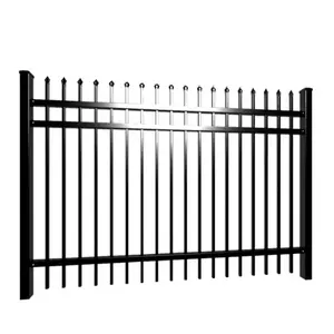 Recinto ornamentale in metallo picchetto/recinzione saldata in ferro battuto da 7 piedi recinzione in acciaio saldato