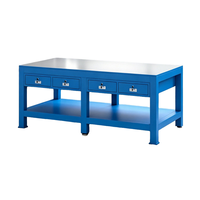 Banc de travail antistatique en acier industriel moderne, table de travail ESD, poste de travail pour réparation électronique, armoire à outils