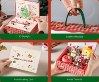 Boîte en papier de luxe pour bonbons, biscuits et friandises de fêtes, emballage personnalisé pour boîte cadeau de Noël