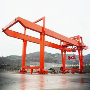 Yard Stack Using Container Lifting Rail Mounted Gantry Crane Heavy Duty 40t 60t 80t Cost