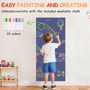 Adesivo Magnetico da Parete <span class=keywords><strong>per</strong></span> Bambini Lavagna <span class=keywords><strong>Magnetica</strong></span> Adesiva Lavagna Nera Autoadesiva <span class=keywords><strong>per</strong></span> Parete Sala Giochi Scuola - Product Image 3