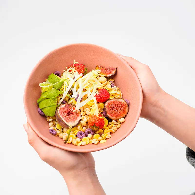 Hotel keramik peralatan makan mangkuk sup porselen salad makanan penutup melayani pencampur set mangkuk