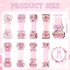 Marcapáginas magnéticos de mariposa Floral Coquete Bow Book Mark Imanes Lectores Página Clip Regalo Amantes de los libros Estudiantes Lectura Marcapáginas - Product Image 1