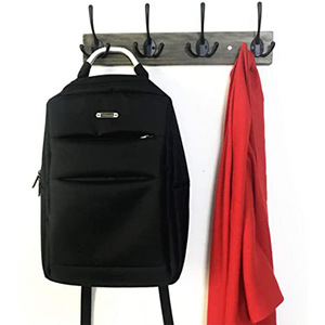 Gancho grande de Metal montado en la <span class=keywords><strong>pared</strong></span>, gancho de tres prendas de vestir, <span class=keywords><strong>Perchero</strong></span> de aleación de Zinc para sombrero y abrigo, organizador de bolsas de tela - Product Image 3