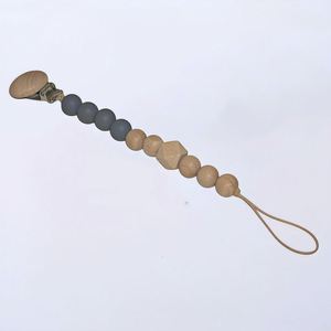 Nordic Ins Style Baby Beech Pacifier Chain <b>Silicone</b> Party Gift <b>Bead</b> Grinding Teeth Biting Le Gum Anti Drop Chain - Product Image 3