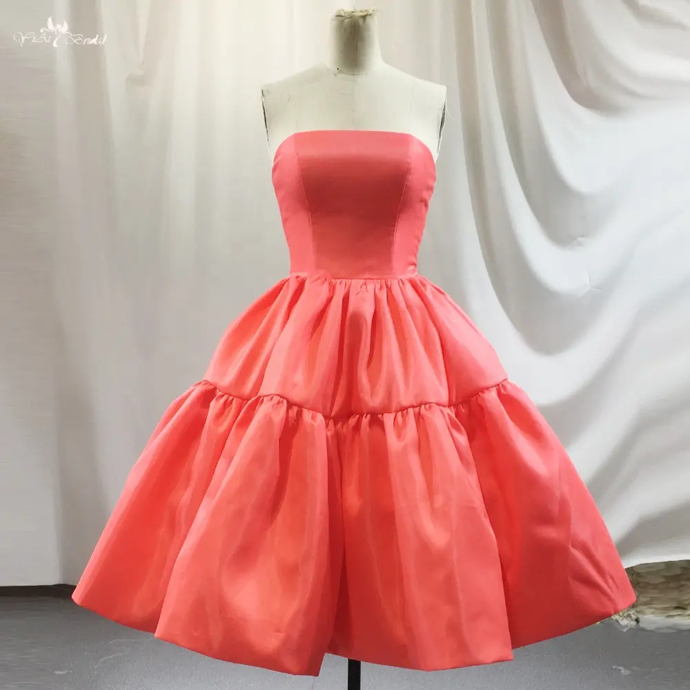 RSE940-Vestidos de Fiesta rosa para mujer, vestidos de cóctel formales, vestido de baile elegante