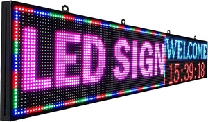 ป้ายไฟ LED P10 สำหรับภายนอกอาคาร แบบขายส่ง ขนาด 1/4 หน่วย  สี RGB เต็มรูปแบบ 32*16 พิกเซล จอแสดงผล LED P10 ขายส่ง - Product Image 3