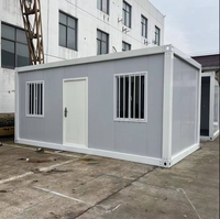 Maisons préfabriquées mobiles en panneaux sandwich pliables de 20 pieds/40 pieds, design industriel, 2 chambres, utilisation hôtelière, magasin, installation rapide