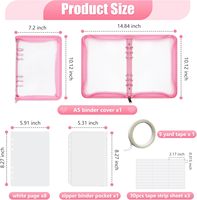 Wieder verwendbarer Swatch-Display halter im Format A5 Sammel buch Gefälschter Druck auf Nagelspeicher-Organizer-Binder mit Einst eck seiten Klebeband tasche