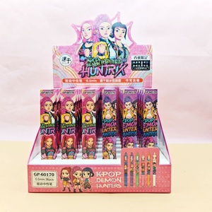 Bolígrafo de Gel con Clip de Dibujos Animados, Caja Sorpresa, Adorable Bolígrafo de Gel de Tinta Negra para Regalo, Diseño de Chica de Alta Belleza - Product Image 5