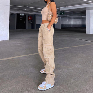 Custom di alta qualità Pour Femmes <span class=keywords><strong>Cargo</strong></span> rosa Denim pantalone Mujer Denim <span class=keywords><strong>pantaloni</strong></span> da <span class=keywords><strong>donna</strong></span> Jeans da <span class=keywords><strong>donna</strong></span> Jeans <span class=keywords><strong>Cargo</strong></span> per le signore - Product Image 2