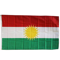 Drapeau National kurdistan, en magasin, pas cher, 3x5 pieds, 150x90cm, bannière imprimée de tous les pays, haute qualité, livraison rapide