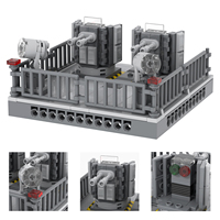 MOOXI Bricks MOC5100-B 187 pièces Support de mitrailleuse avant à assembler soi-même, Cadeau, Ensembles de blocs de construction éducatifs pour enfants, Jouets pour enfants