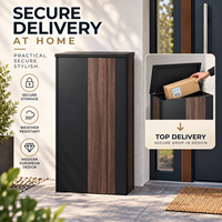 Boîte à colis sécurisée autonome pour livraison, boîte aux lettres de sécurité personnalisée pour extérieur, accès arrière et ouverture supérieure