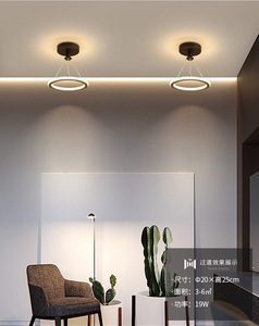 Bắc Âu đơn giản hiện đại hành lang ánh sáng tiền sảnh lối vào trần đèn <span class=keywords><strong>LED</strong></span> hành lang sáng tạo ánh sáng trần phòng ngủ cloakroom đèn - Product Image 5