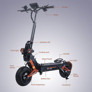 Patinete Electrico – entrepôt européen et américain 5000W 6000W <span class=keywords><strong>grande</strong></span> <span class=keywords><strong>roue</strong></span> haute vitesse <span class=keywords><strong>tout</strong></span>-<span class=keywords><strong>Terrain</strong></span> pliable e-scooter électrique - Product Image 5