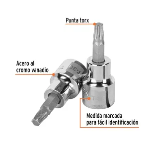 BOX 6 Douille Torx T-30, entraînement 3/8'', TRUPER - Product Image 2