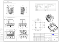 Connecteurs MSD, prise 350A 400A 1500V, déconnexion manuelle, montage frontal, pour véhicules électriques