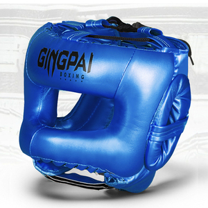 <span class=keywords><strong>Casco</strong></span> <span class=keywords><strong>de</strong></span> <span class=keywords><strong>Boxeo</strong></span> GINGPAI Profesional <span class=keywords><strong>de</strong></span> Cuero con Cobertura Total para Adultos Hombres y Mujeres, Protección <span class=keywords><strong>de</strong></span> Nariz con Viga para Combate Sanda, Cara Completa - Product Image 4