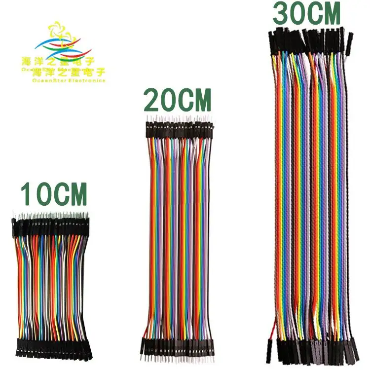 Female to Female Male to Female Male to Male 40P Color Cable Connection Cable 10/20 / 30CM DuPont Line cable