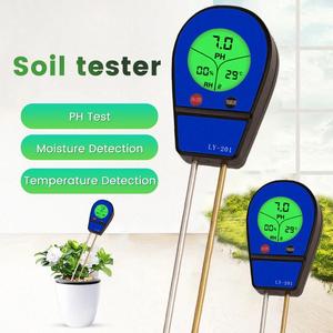 PH-mètre 3 en 1 pour sol, testeur de température d'humidité, lumière du soleil, jardin, fleurs, détecteur d'humidité, capteur d'humidité du sol - Product Image 2
