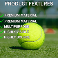Balle de padel en caoutchouc naturel de laine professionnelle de haute qualité balle de tennis de vente de fabricant de logo personnalisé