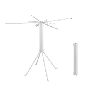 Mini Rubiks Cube <b>Clothes</b> <b>Rack</b> Floor Standing Foldable Double Bar Drying <b>Rack</b> Mobile Design 2025 New Model - Product Image 1