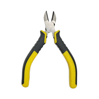 Pince coupante multifonctionnelle en acier au carbone personnalisable, outil de sertissage de câbles, mini pince à bec long de 4,5 pouces, poignée en plastique souple