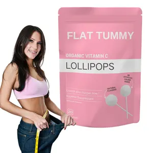 Lollipops de barriga plana de Etiqueta Privada, caramelo para control de peso, Suplemento, pastillas adelgazantes