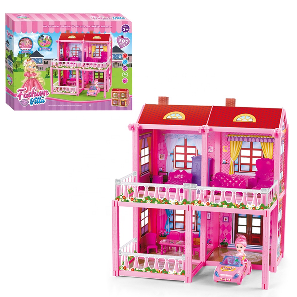 Set Mobili In Miniatura Per Casa Delle Bambole – 11 Pezzi Da Assemblaggio Con Cucina, Tavolo, Sedie, Frigorifero – Giocattolo Creativo Per Bambini 3+ Anni