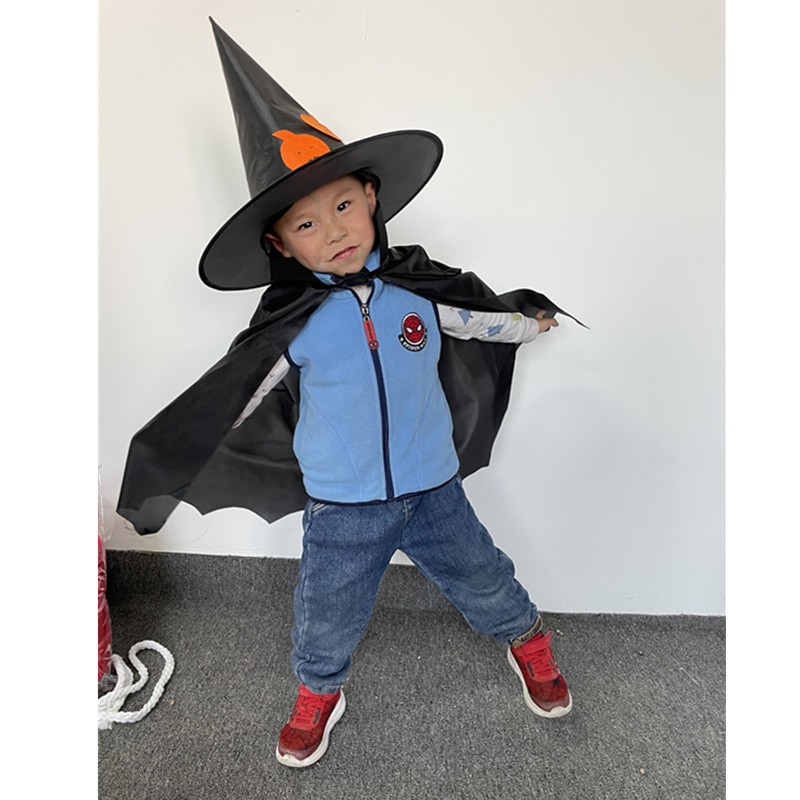 Kids halloween witch hat pumpkin hat
